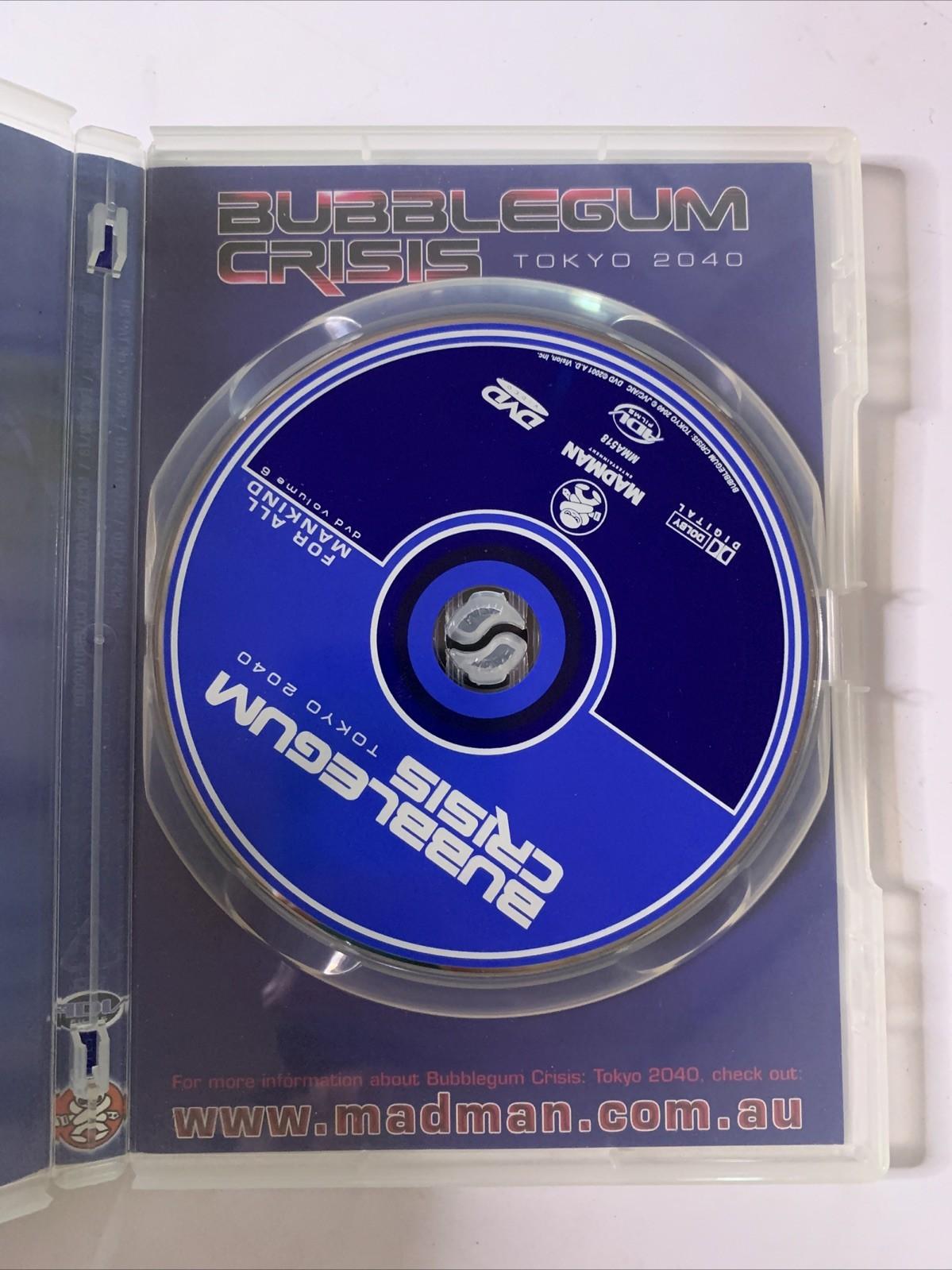 Bubblegum Crisis Tokyo 2040 : Vol 6 (DVD, 1998) Anime Region 4