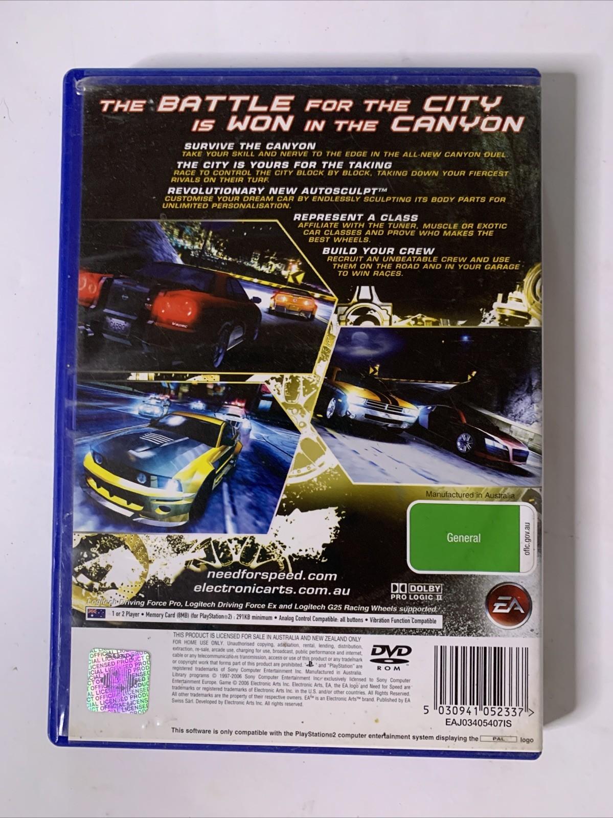Need For Speed: Carbon PS2 Sony PlayStation 2 PAL Racing Game Complete
