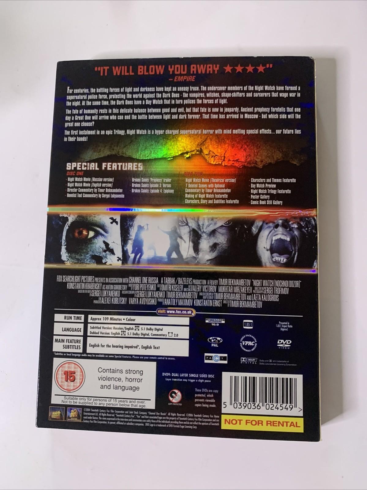 Night Watch (Nochnoi Dozor) (DVD, 2004, 2-Discs) Horror Region 2