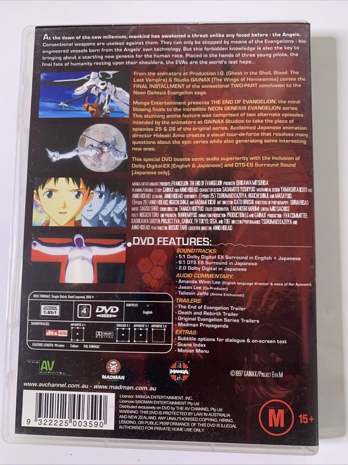 Neon Genesis Evangelion: The End Of Evangelion (DVD, 2002) Anime Region 4