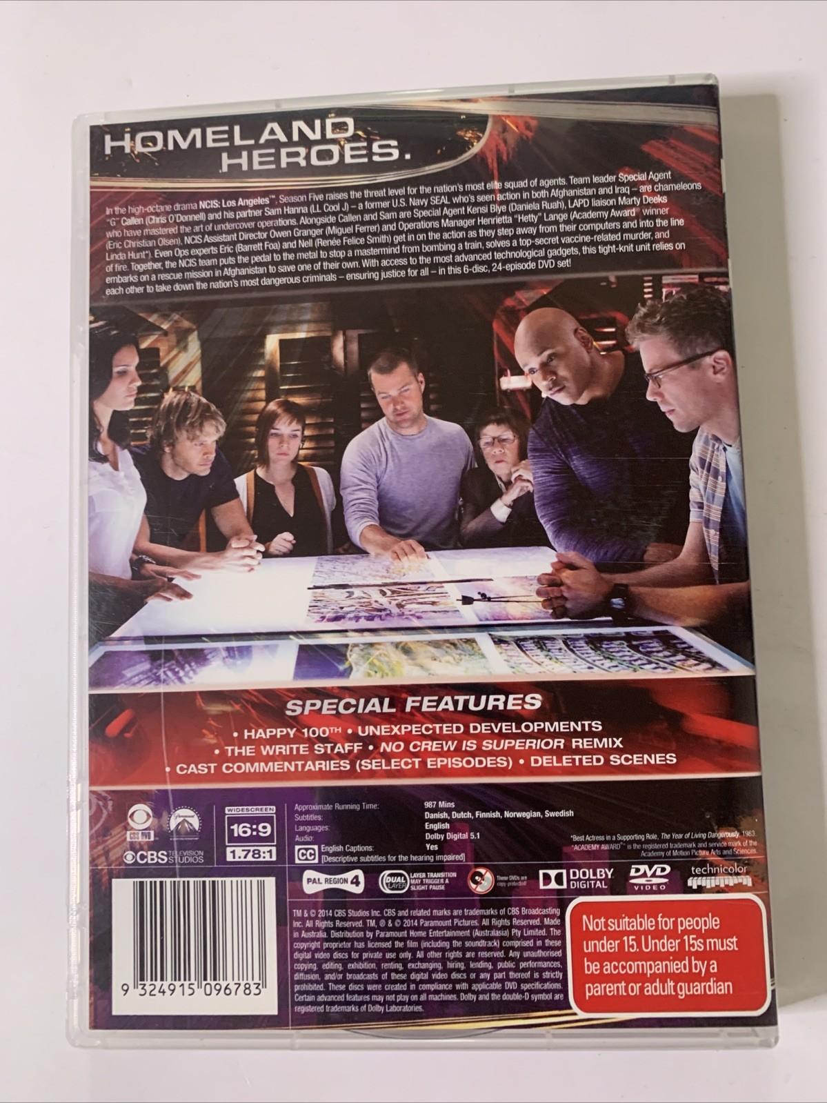 NCIS Los Angeles : Season 5 (DVD, 2013, 6-Disc Set) Region 4