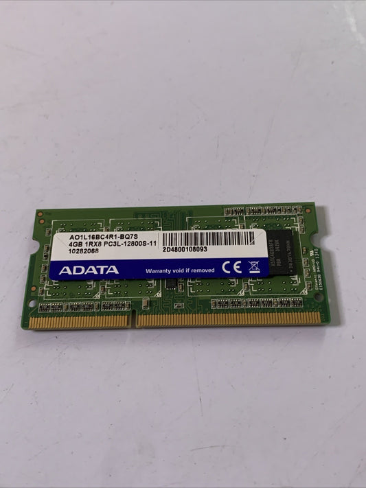 Adata 4GB SO-DIMM 4GB DDR3L-1600MHz Laptop RAM  AO1L6BC4R1-BQ7S PC3L-12800S-11