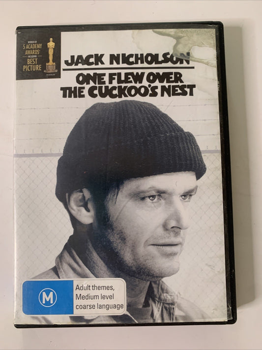 One Flew Over The Cuckoo's Nest (DVD, 1975) Jack Nicholson Region 4