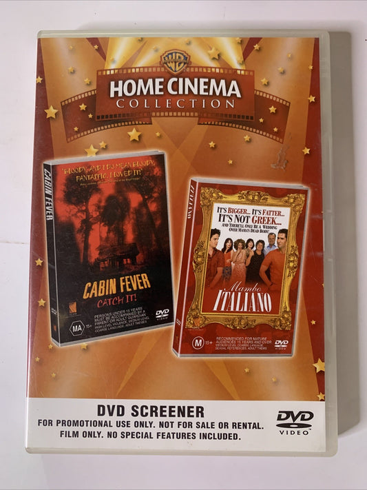 Cabin Fever / Mambo Italiano (DVD, 2002) DVD Screener Region 4