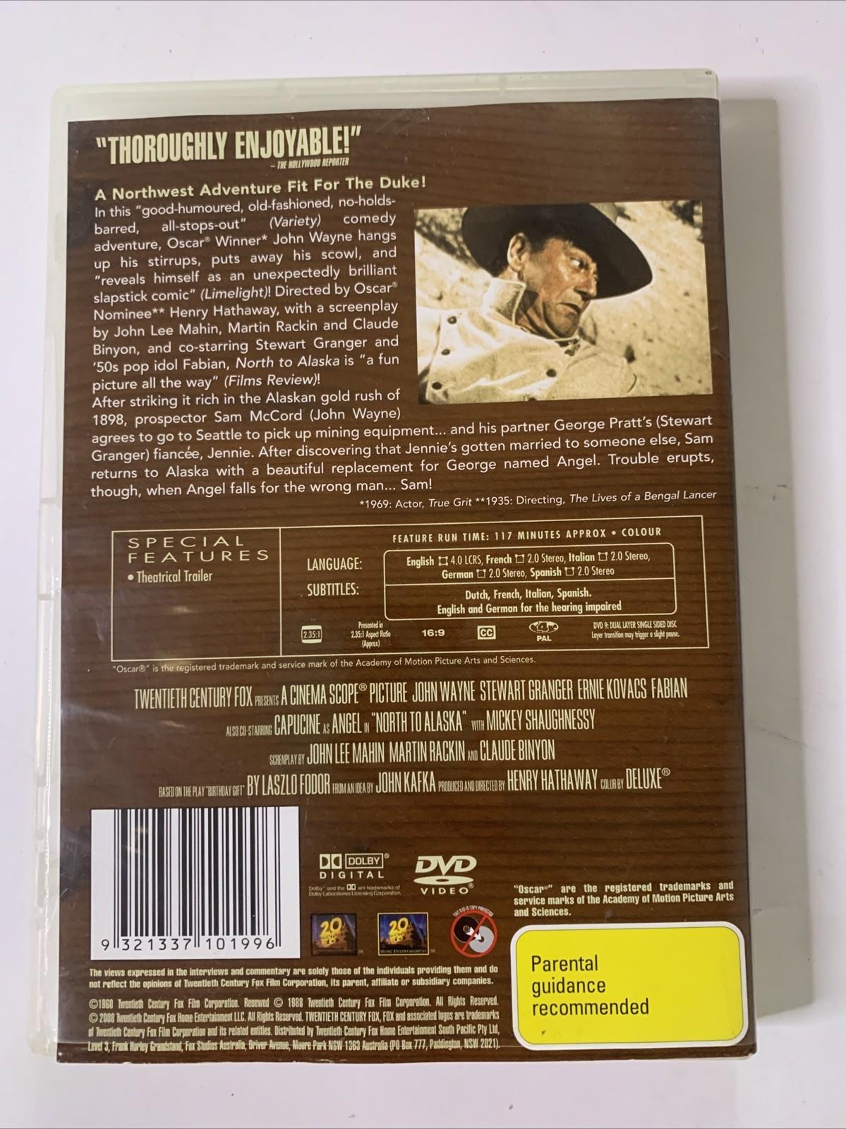 North To Alaska (DVD, 1960) John Wayne Region 4
