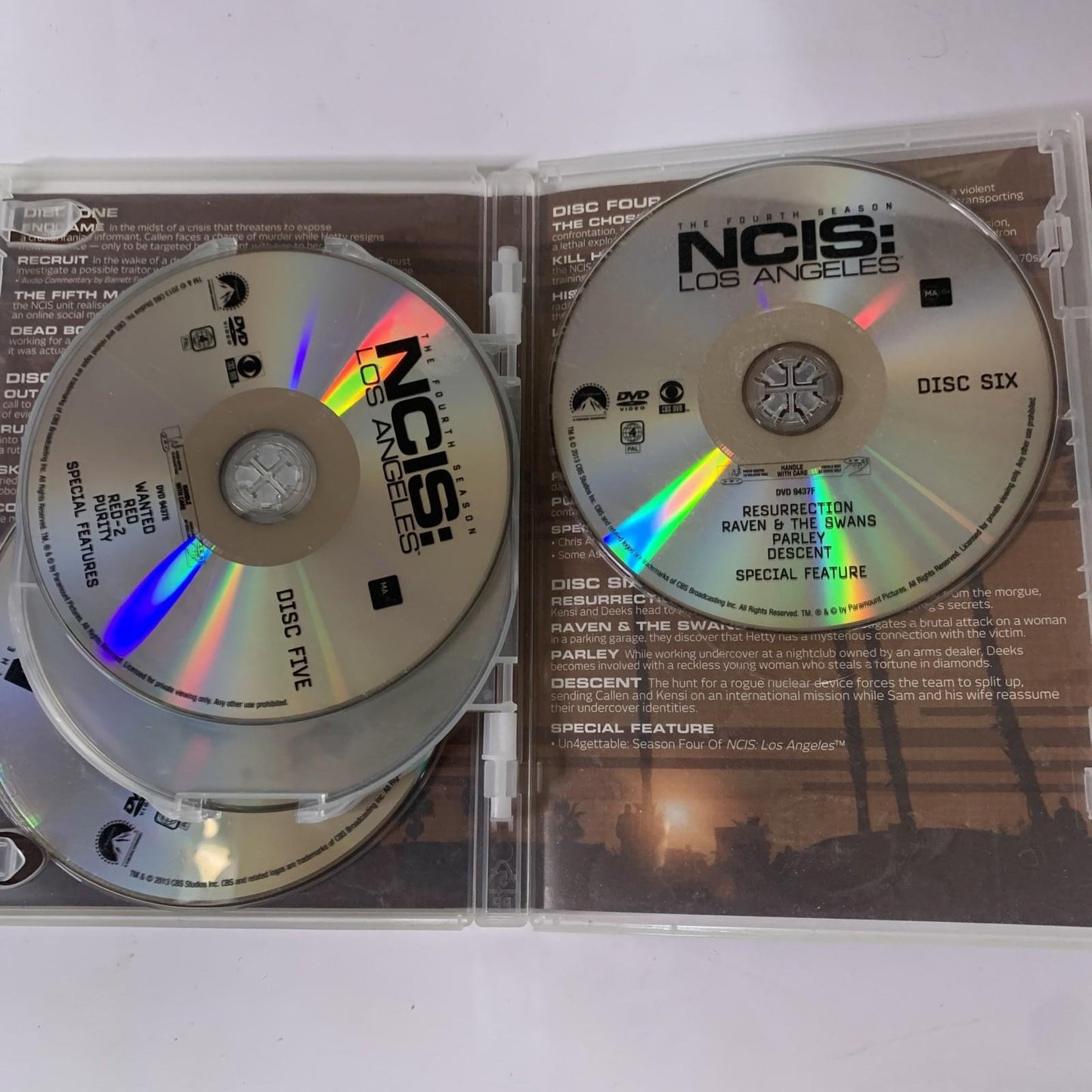 NCIS Los Angeles : Season 4 (DVD, 2012, 6-Discs) Region 4