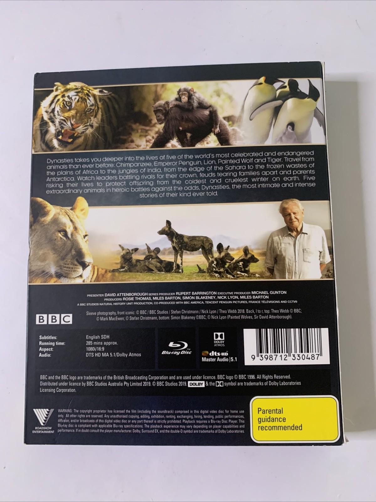 Dynasties (Blu-ray, 2018) BBC Earth David Attenborough Documentary All Regions