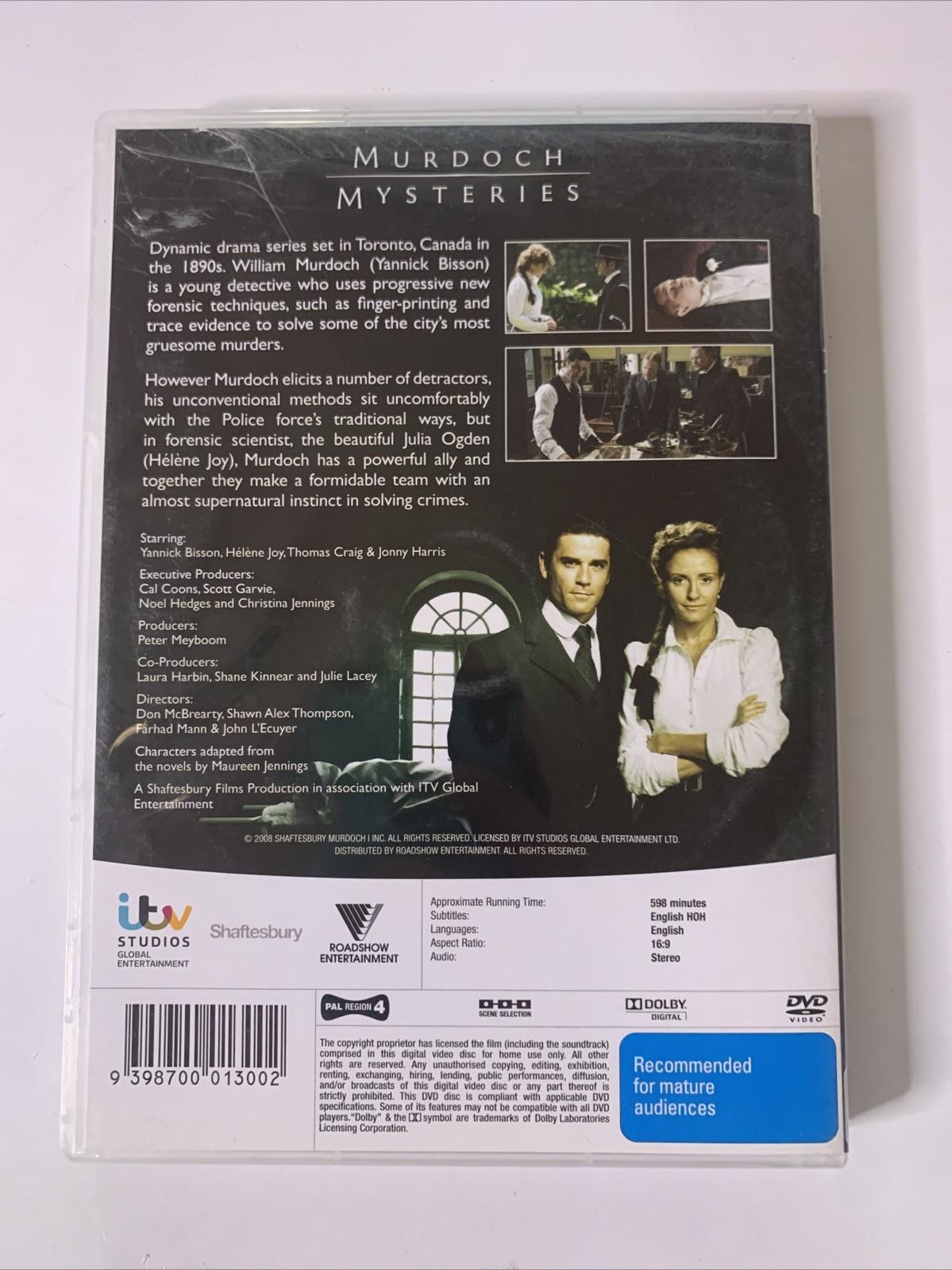 Murdoch Mysteries : Complete Series 1 (DVD, 2007) Region 4