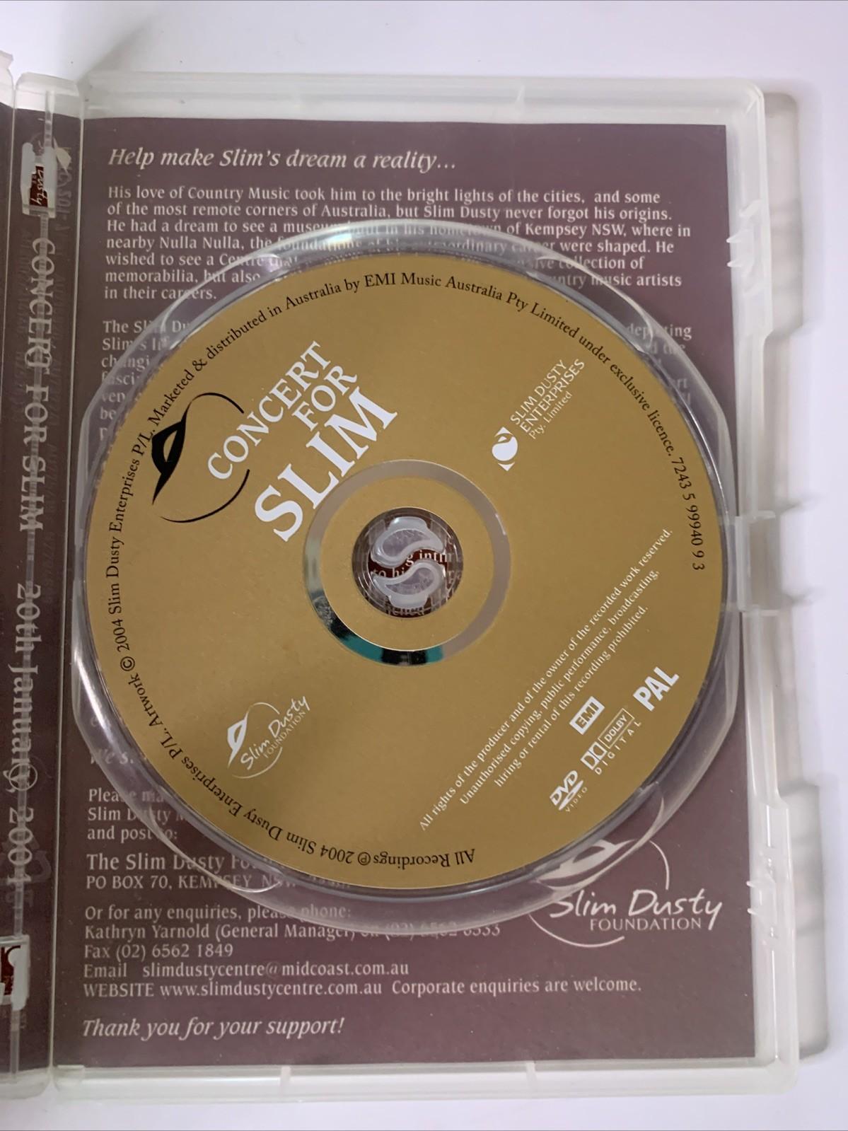 Concert For Slim (DVD, 2004) Slim Dusty Tribute Concert Region 4
