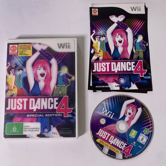 Just Dance 4 Special Edition Nintendo Wii PAL Game Complete