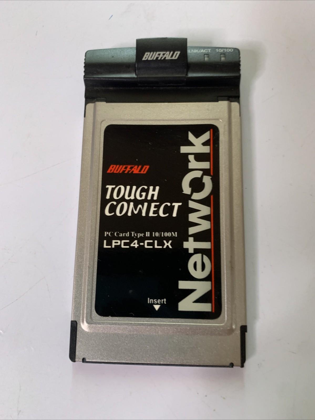 Buffalo Network Ethernet LAN Card PC Type II 10/100M PCMCIA  Laptop LPC4-CLX
