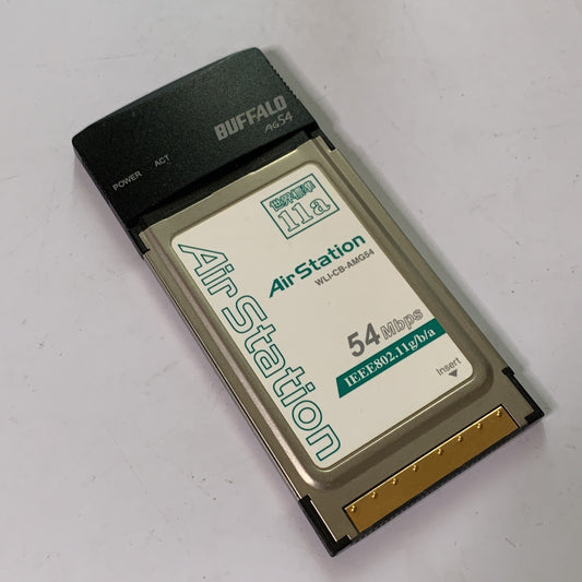 Buffalo AirStation Wireless WiFi 54 Mbps PCMCIA Laptop PC Card WLI-CB-AMG54