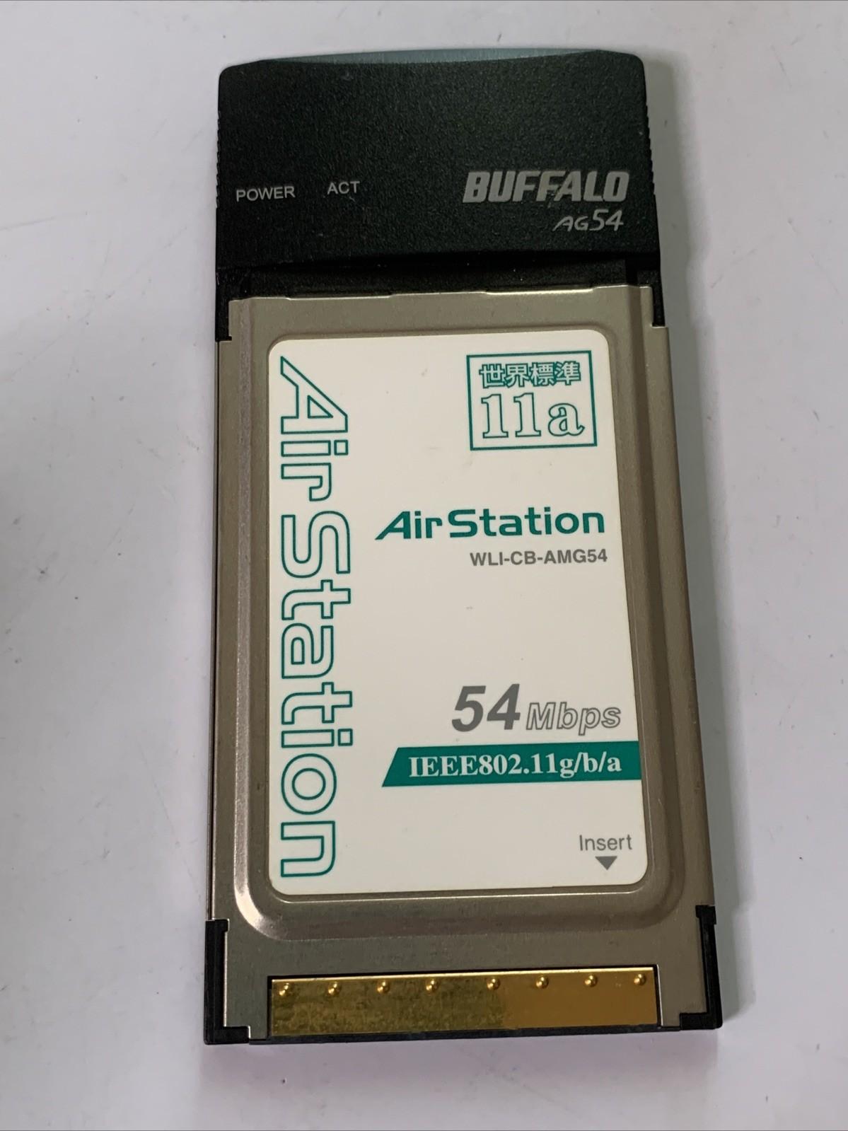Buffalo AirStation Wireless WiFi 54 Mbps PCMCIA Laptop PC Card WLI-CB-AMG54