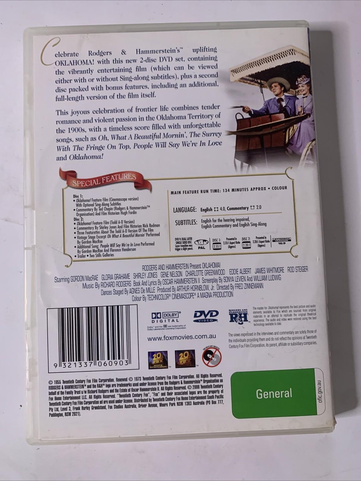 Oklahoma (Collector's Edition, DVD, 1955, 2-Disc Set) Region 4