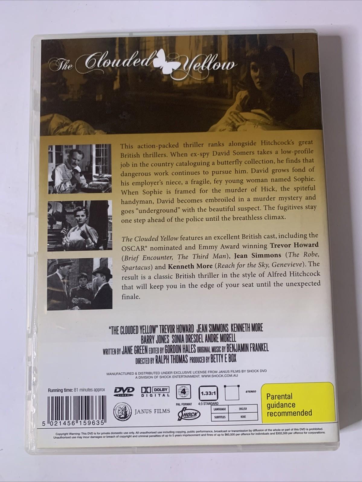 The Clouded Yellow (DVD, 1951) Trevor Howard, Jean Simmons  Region 4