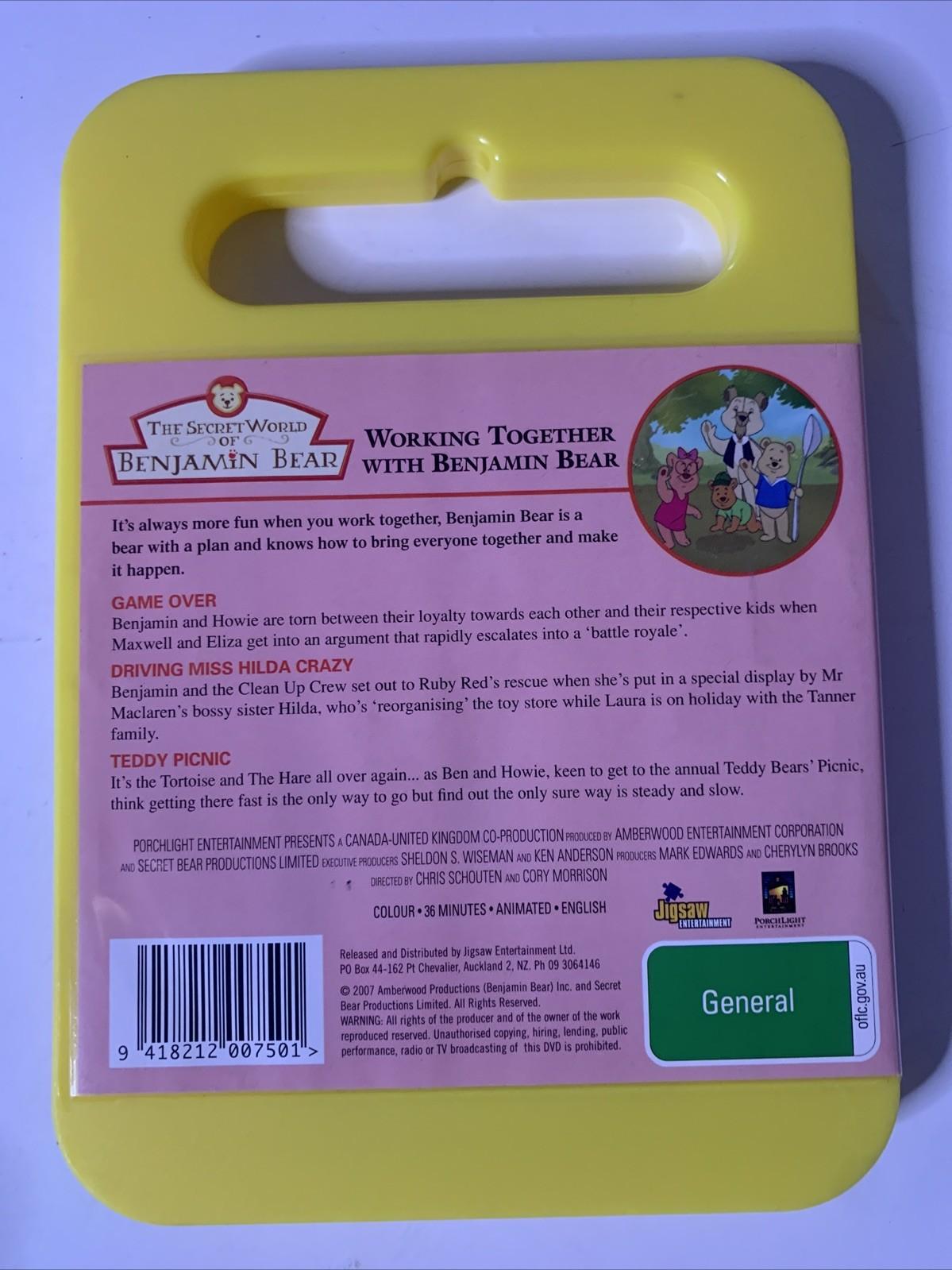 The Secret World Of Benjamin Bear: Working Together (DVD, 2007) Region 4