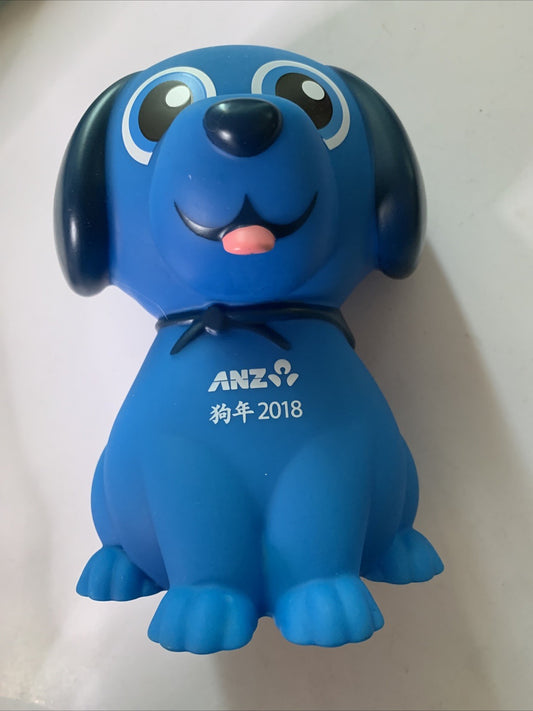 ANZ Coin Piggy Bank Blue Dog 2018 NEW