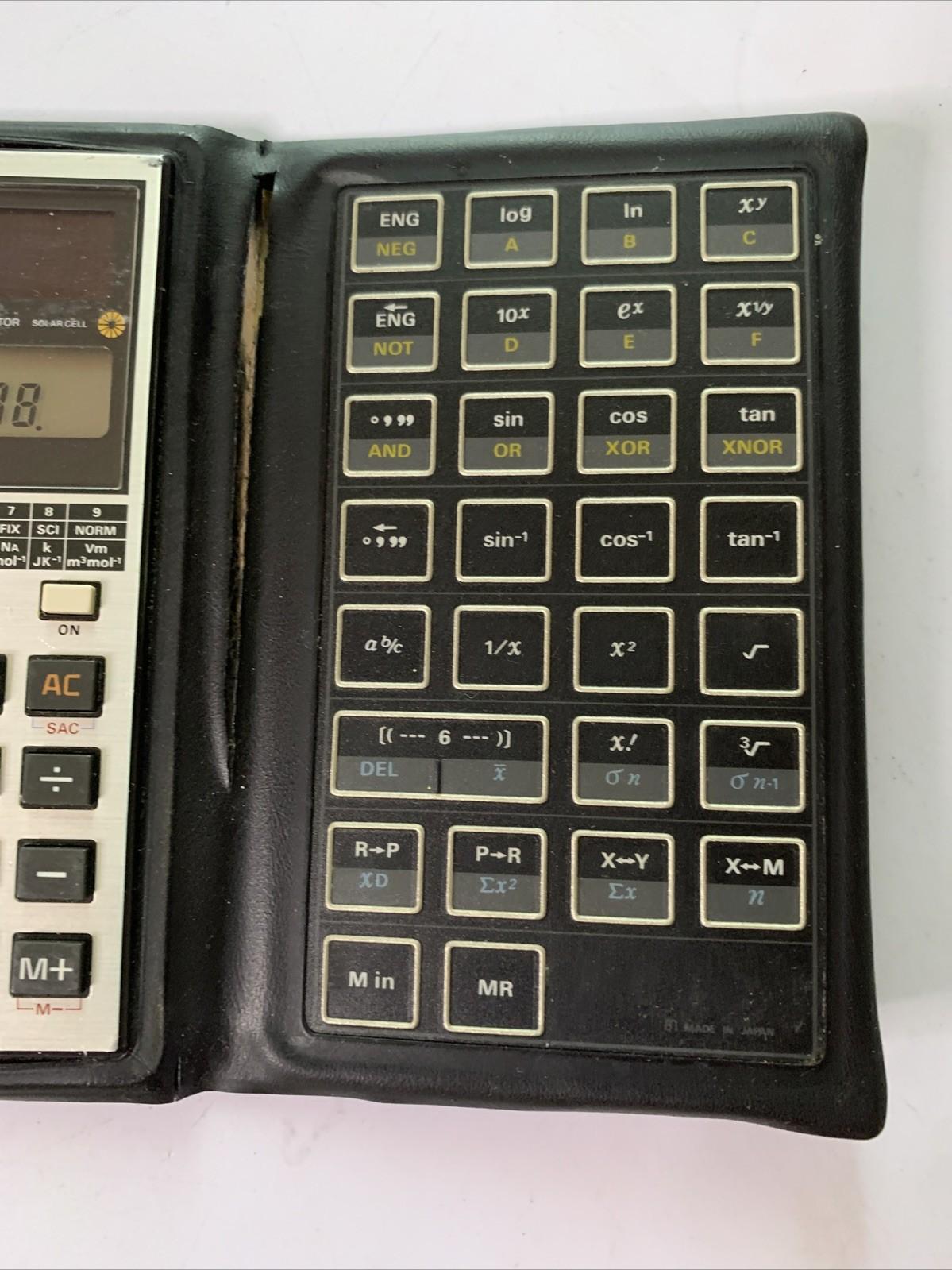 Casio Fx-450 Scientific Calculator Solar & Battery Powered Vintage 1983