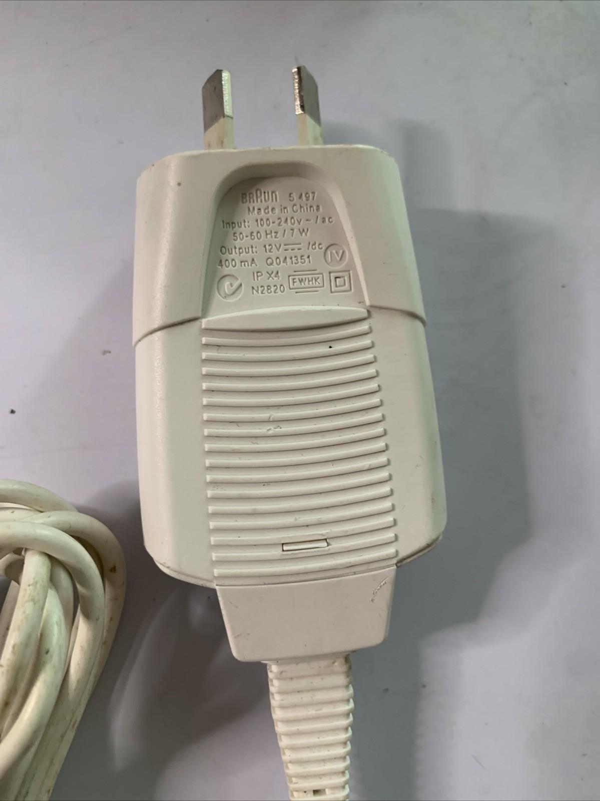 Genuine Braun 5497 Charger Power Supply For Electric Shaver