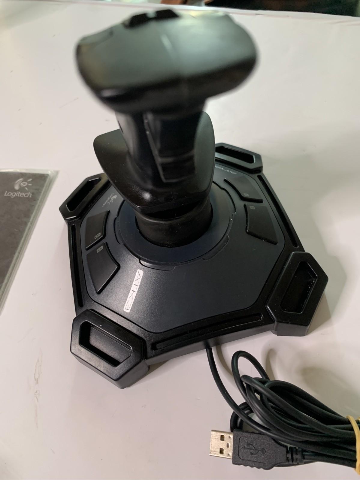 Logitech Attack 3 Flight Simulation Joystick Controller Programmable For PC USB