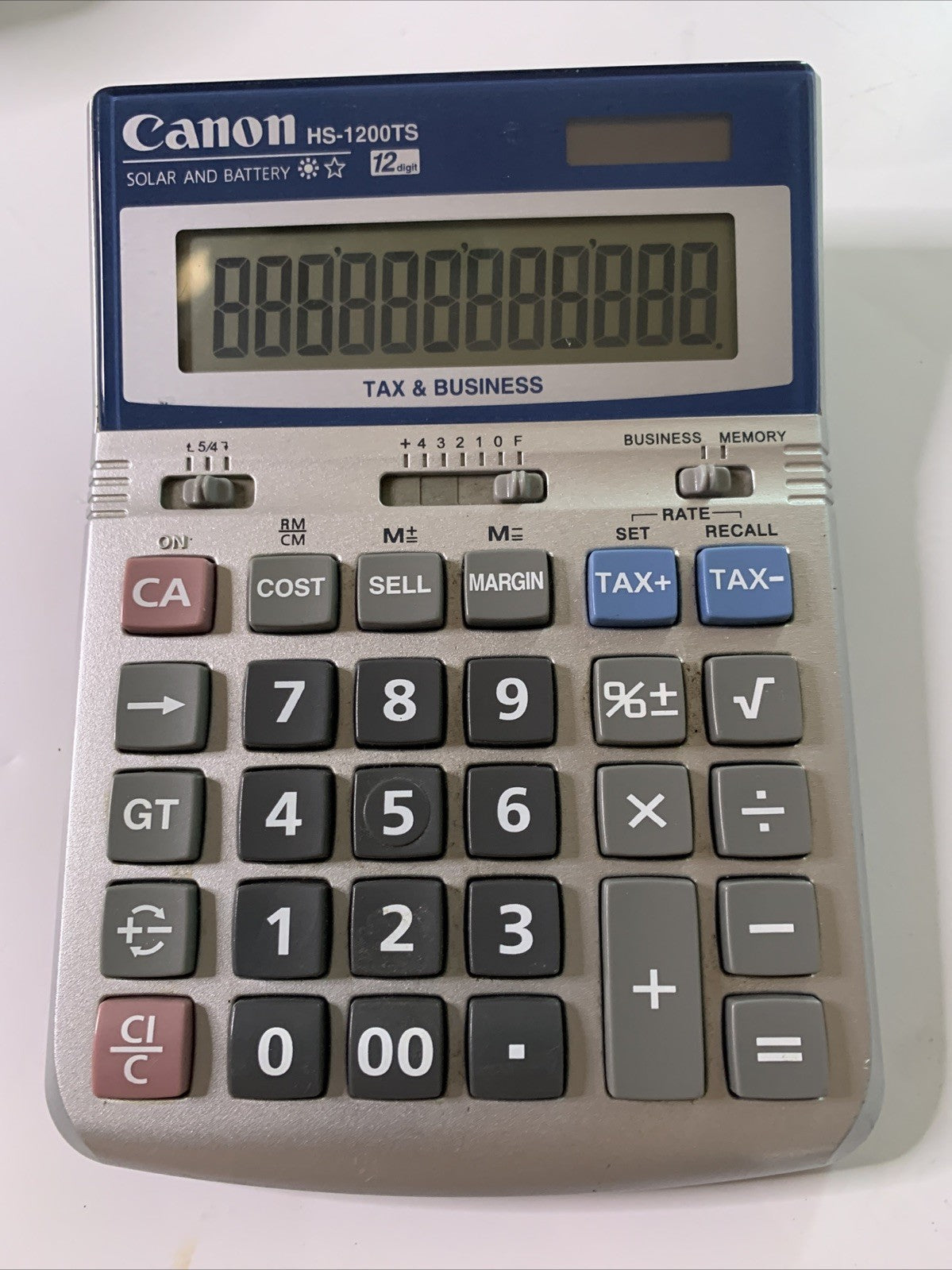 Canon LS-100TS 10 Digit Tax Solar & Battery Calculator