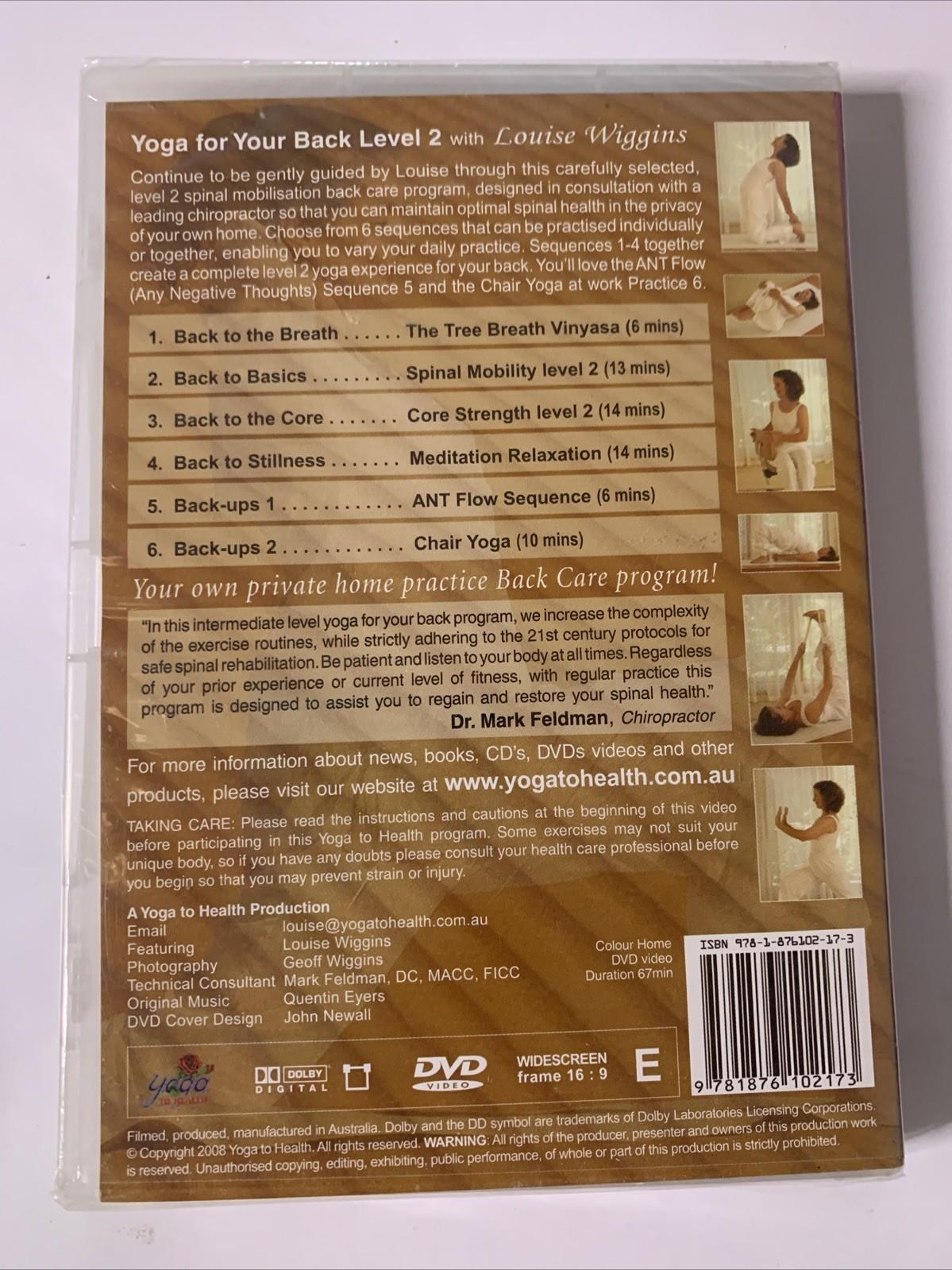 Yoga To Health: Yoga For Your Back Level 2 (DVD) All Regions NEW Sealed