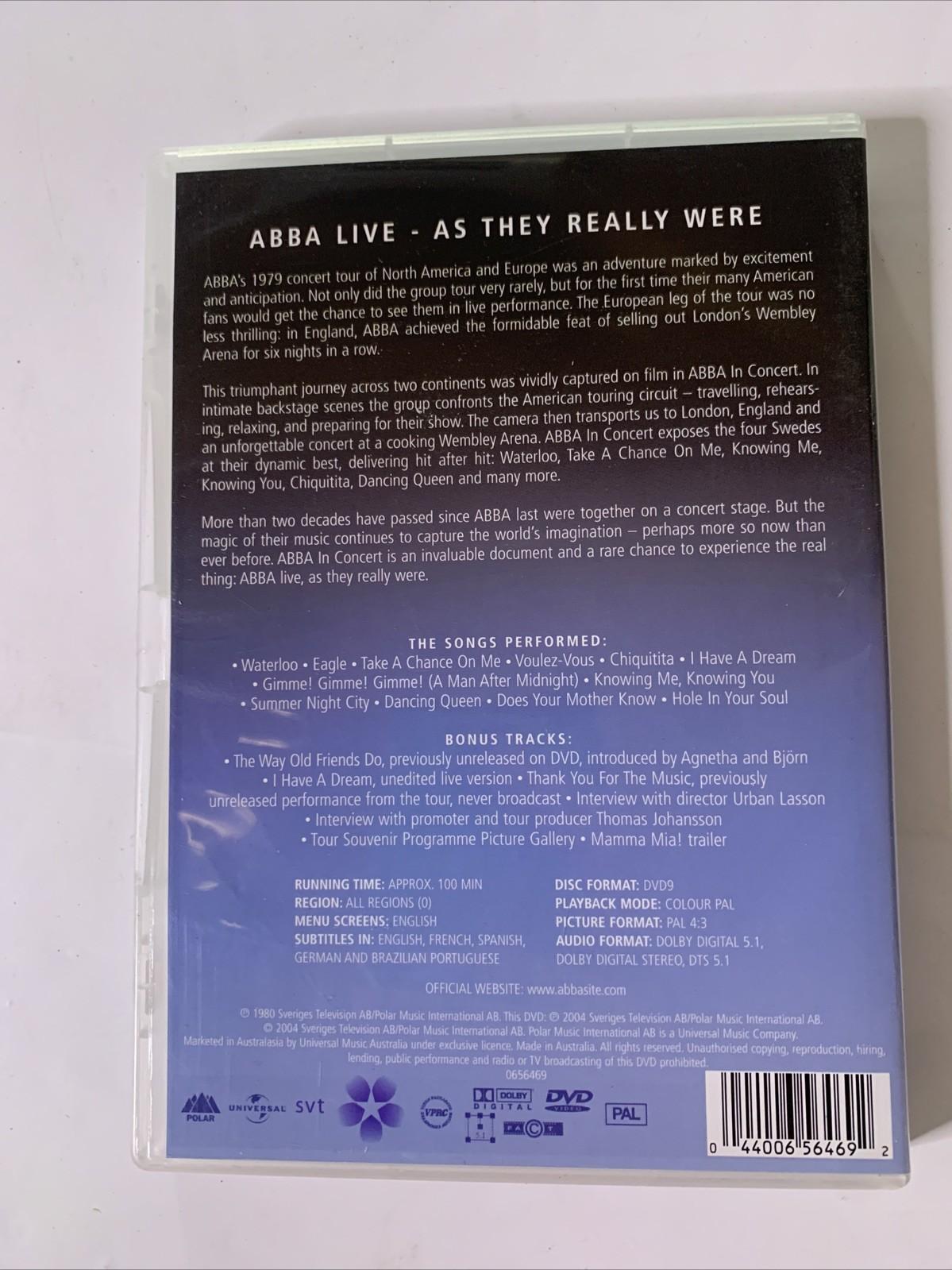 ABBA – ABBA In Concert (DVD, 1979) All Regions