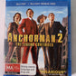Anchorman 2: The Legend Continues (Blu-ray, 2013, 2-Discs) Will Ferrell Region B