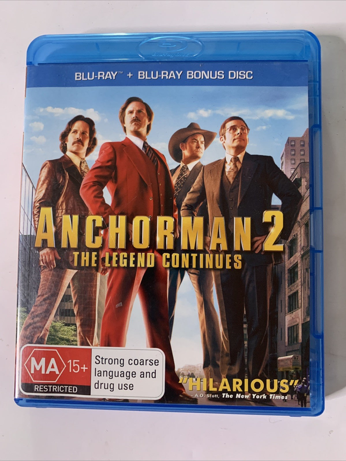 Anchorman 2: The Legend Continues (Blu-ray, 2013, 2-Discs) Will Ferrell Region B