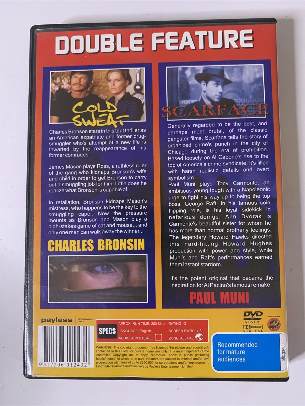 Cold Sweat / Scarface (DVD) Charles Bronson, Paul Muni All Regions NEW
