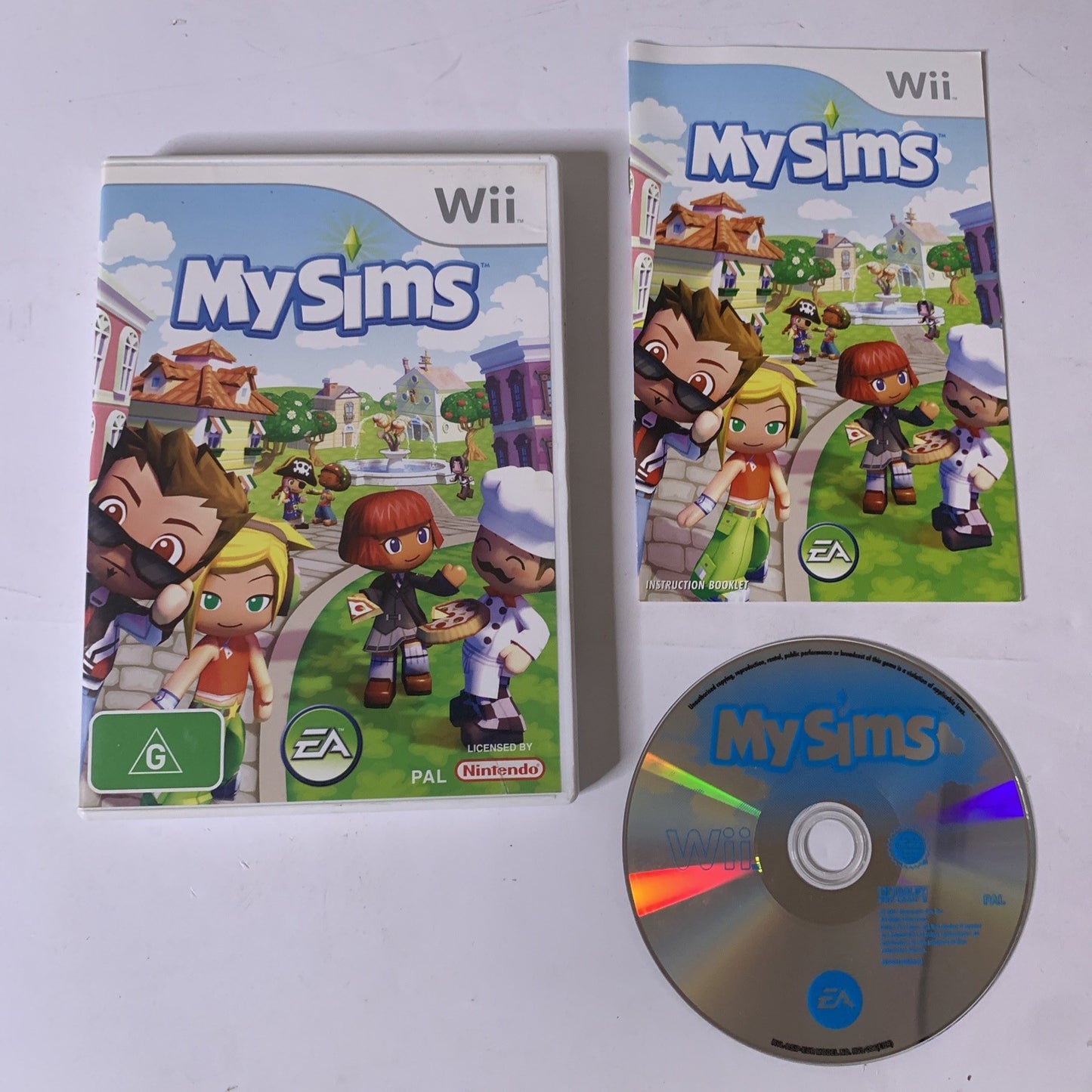 MySims Nintendo Wii PAL 2007 Game Complete