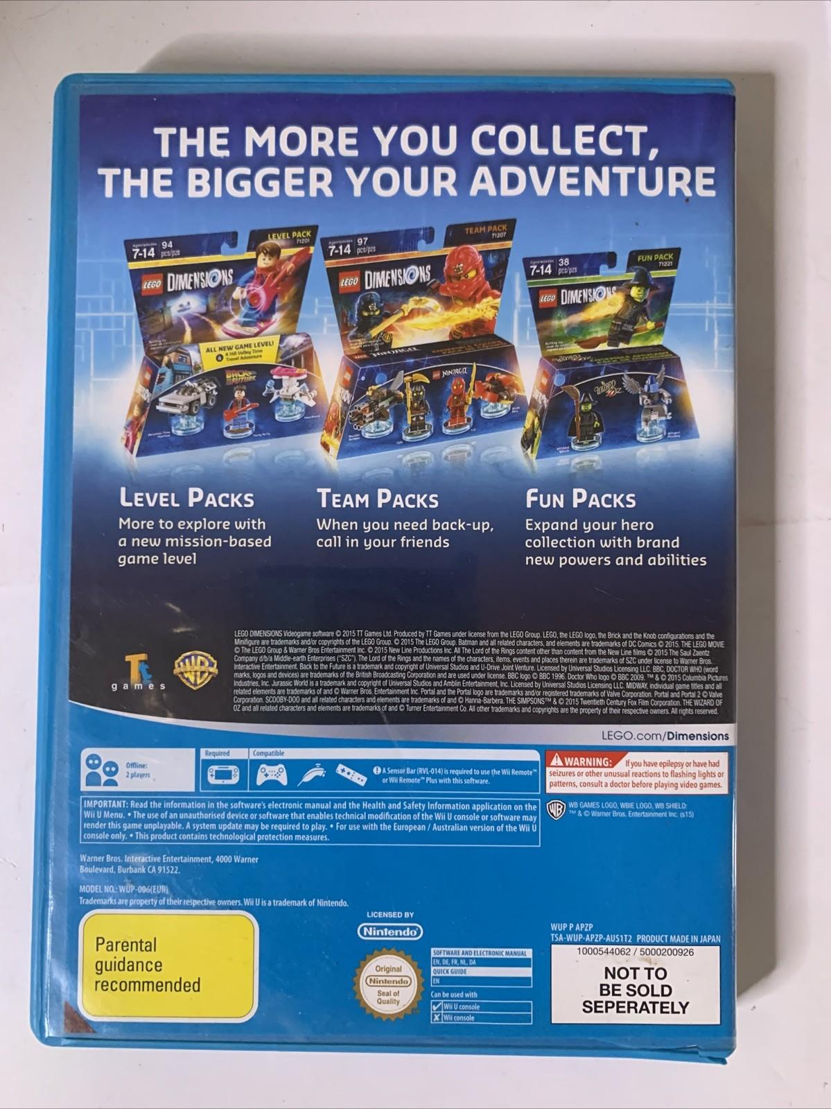 LEGO Dimensions Nintendo Wii U PAL Game