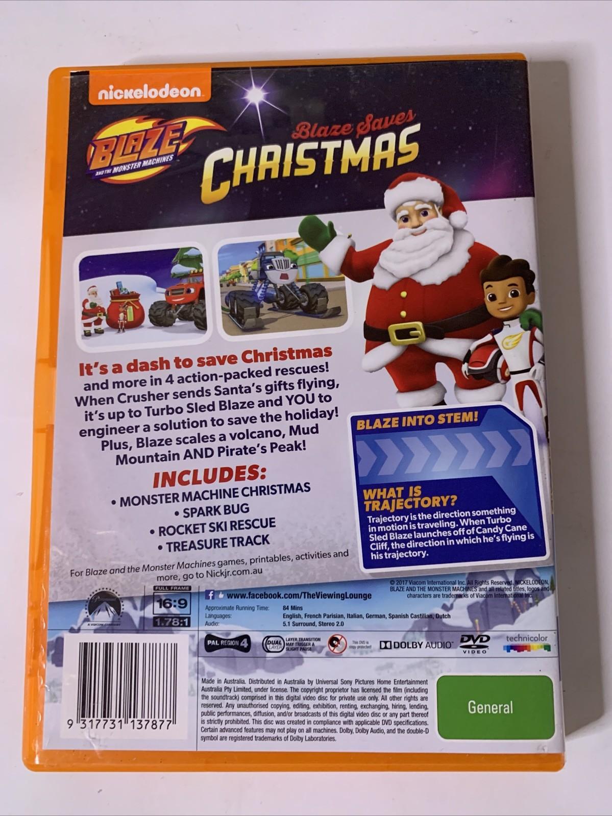 Blaze And The Monster Machines: Blaze Saves Christmas (DVD, 2014) Region 4