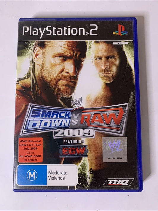 WWE Smackdown Vs. RAW 2009 PS2 Sony PlayStation 2 PAL Game