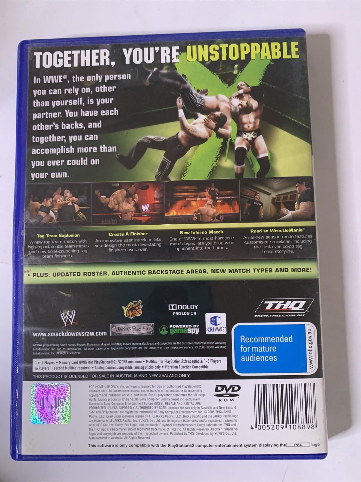 WWE Smackdown Vs. RAW 2009 PS2 Sony PlayStation 2 PAL Game