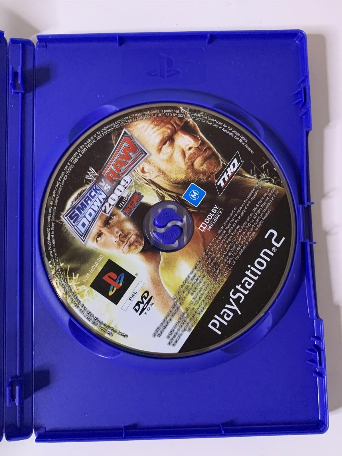 WWE Smackdown Vs. RAW 2009 PS2 Sony PlayStation 2 PAL Game