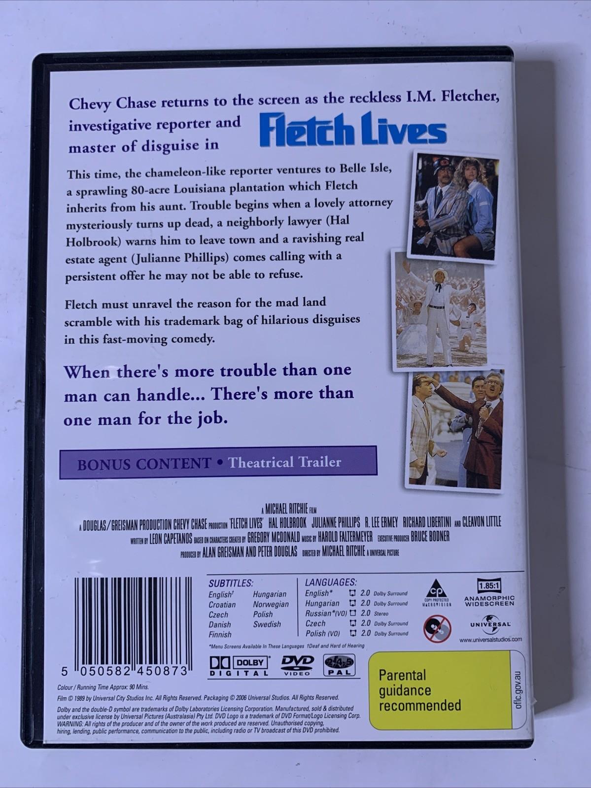 Fletch Lives (DVD, 1989) Chevy Chase Region 4 &2