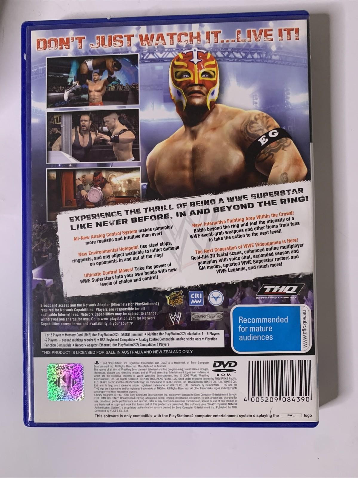 WWE Smackdown Vs Raw 2007 PS2 PlayStation 2 PAL Wrestling Game Complete