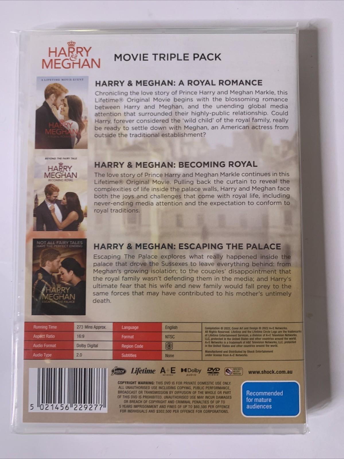 Harry & Meghan Movie Triple Pack (DVD, 2021) Region 4 NEW