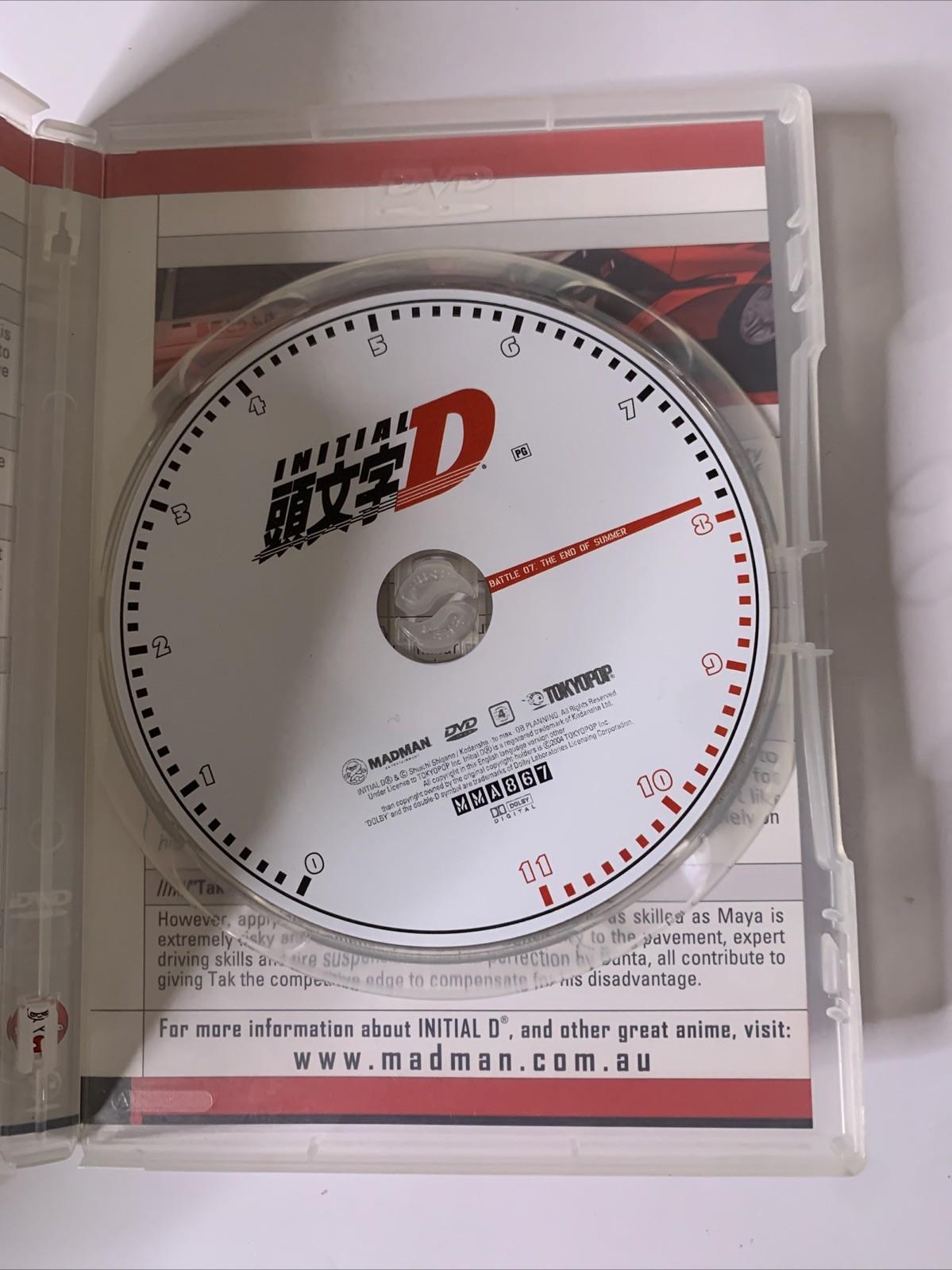 Initial D: Battle 07 The End Of Summer (DVD, 1998) Anime Region 4