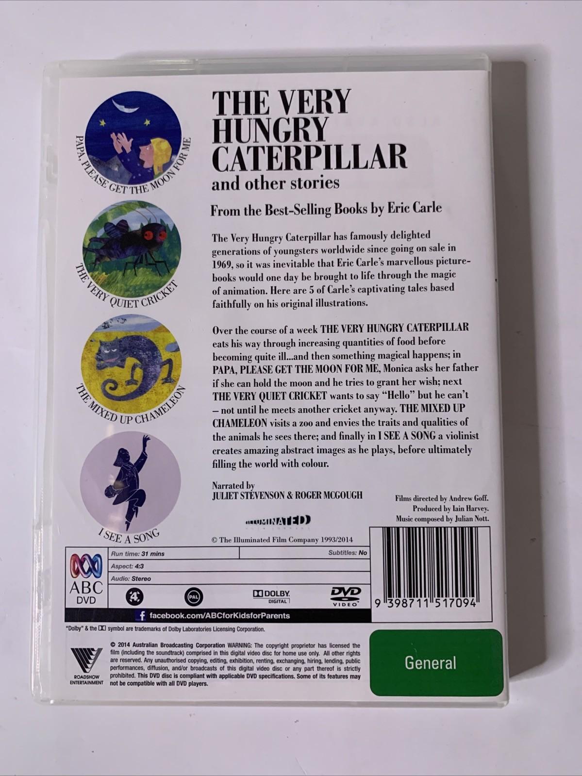 The Very Hungry Caterpillar and Other Stories (DVD, 1993) Animation Region 4