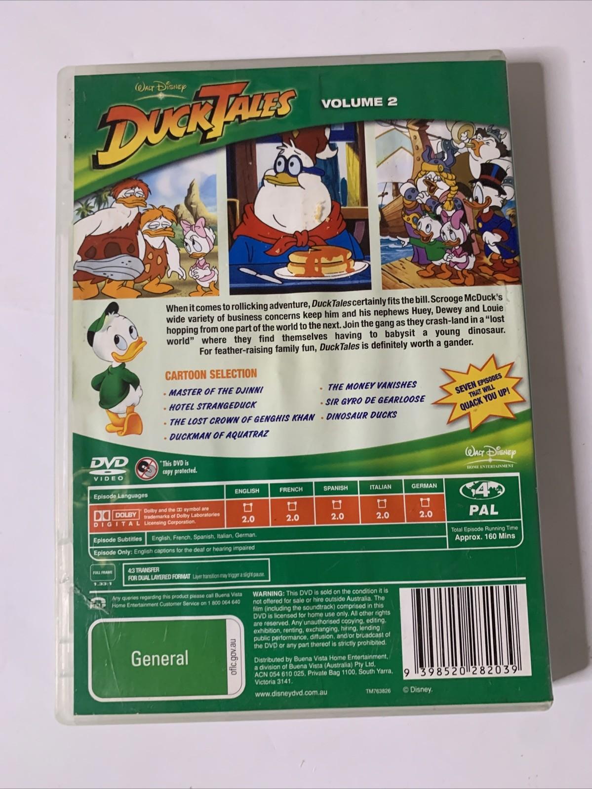 Ducktales : Vol 2 (DVD, 1987) Disney Animation Region 4