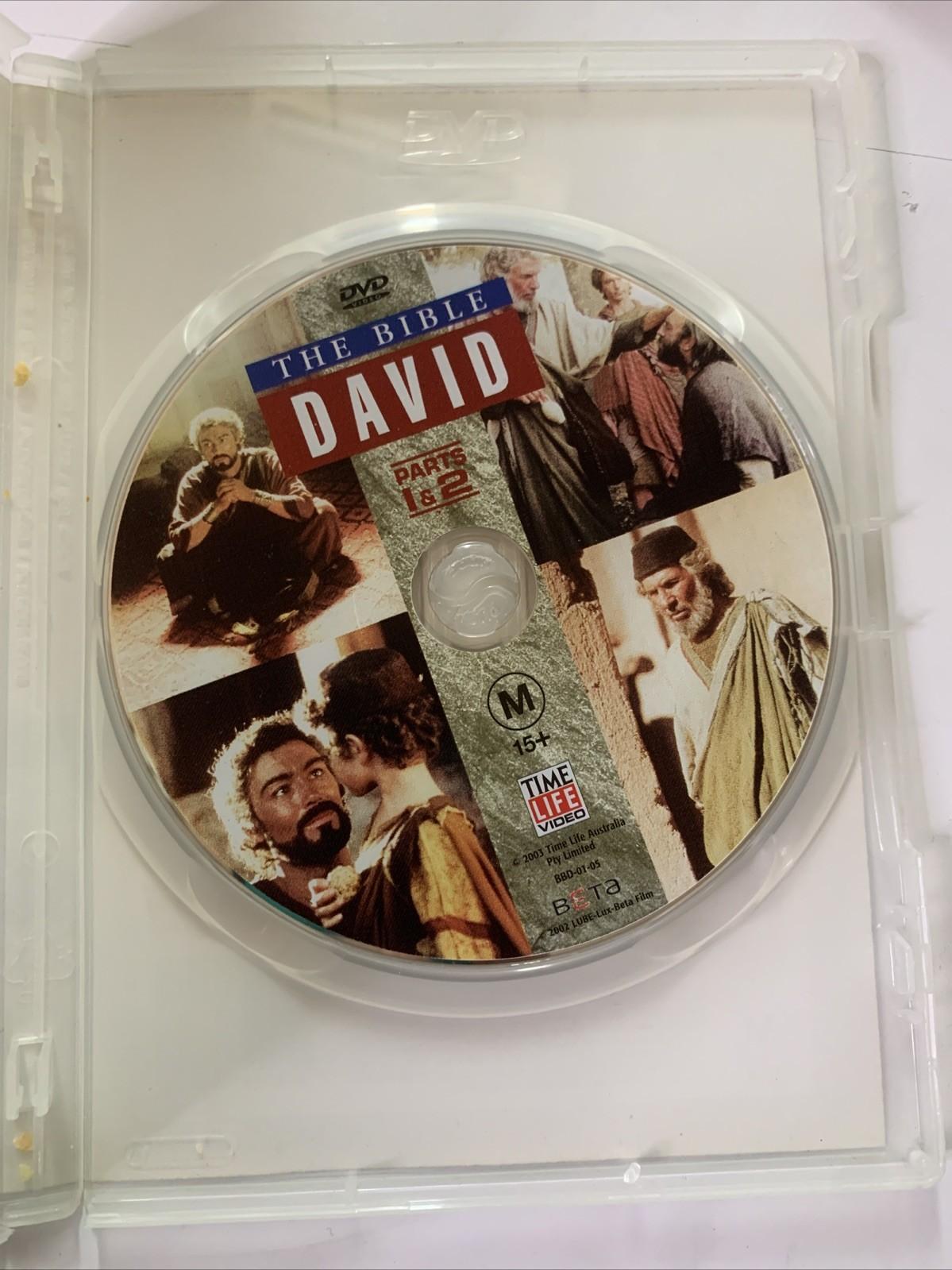 The Bible : David Parts 1 & 2 (DVD, 2003) Leonard Nimoy Region 4