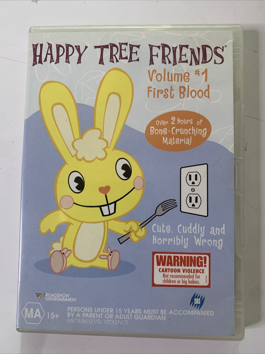 Happy Tree Friends : First Blood : Volume 1 (DVD, 2002) Animation Region 4