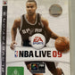 NBA Live 09 PS3 Sony PlayStation 3 Basketball Game Complete