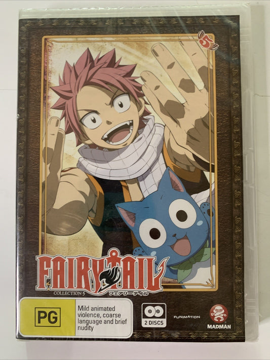 Fairy Tail : Collection 5 (DVD, 2010) Anime Region 4 NEW Sealed