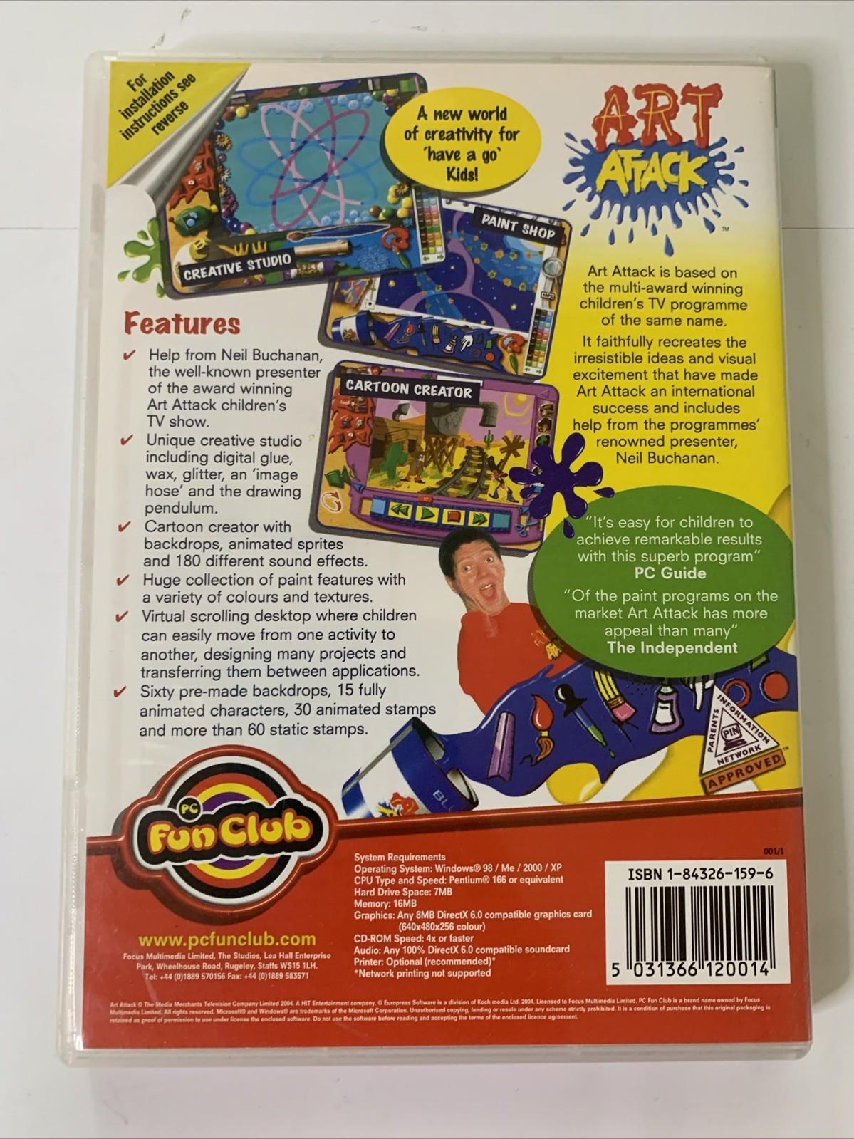 Art Attack PC CD-ROM Windows Game