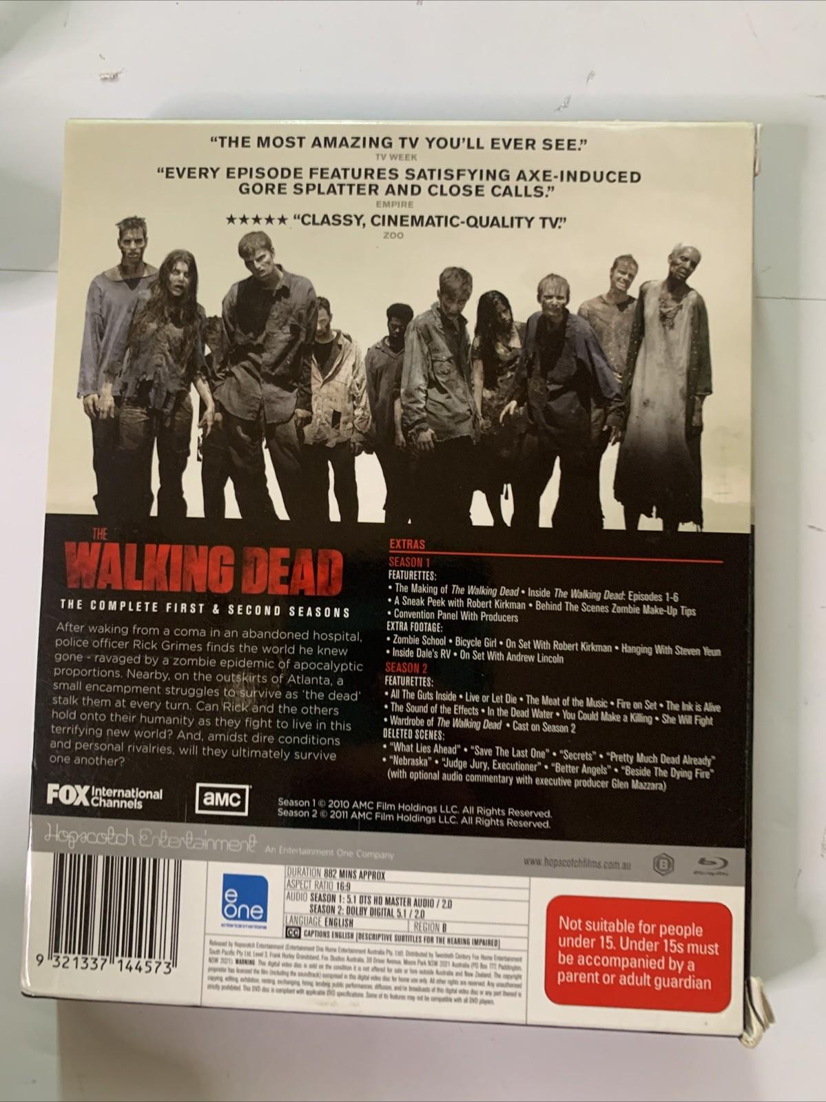 The Walking Dead : Season 1-2 (Collector's Edition, Blu-ray, 5-Discs) Region B