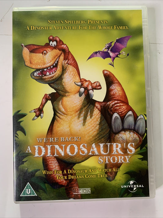 We're Back! A Dinosaur's Story (DVD, 1993) Animated Film Region 4 &2