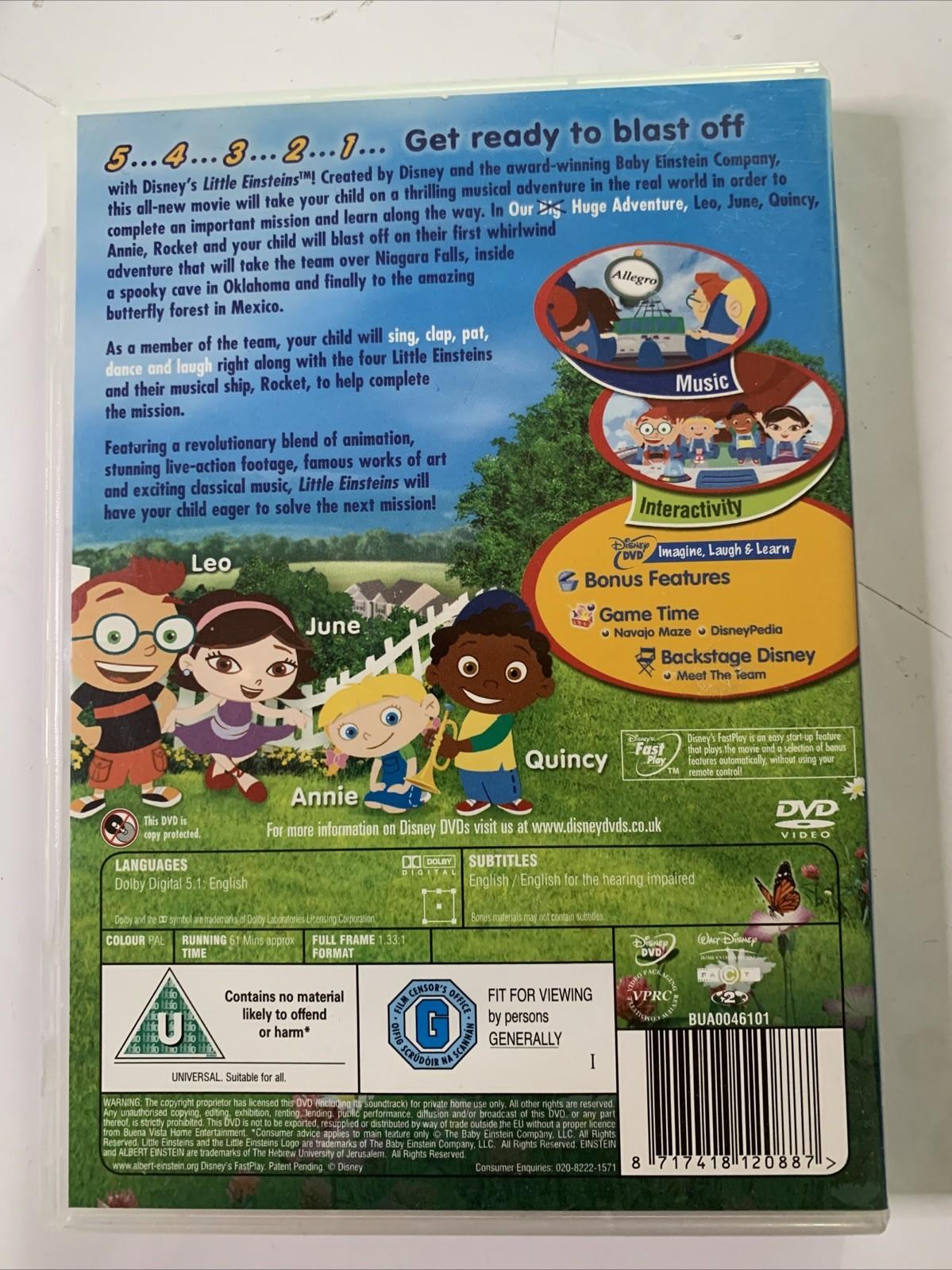 Little Einsteins: Our Big Huge Adventure (DVD, 2005) Disney Animation Region 2